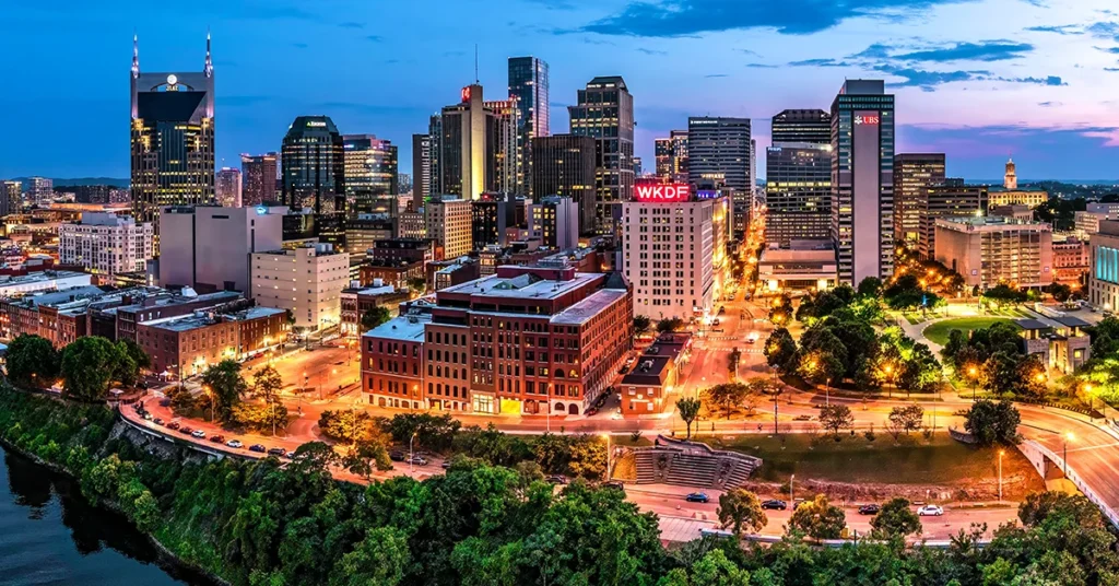 City skyline of Nashville