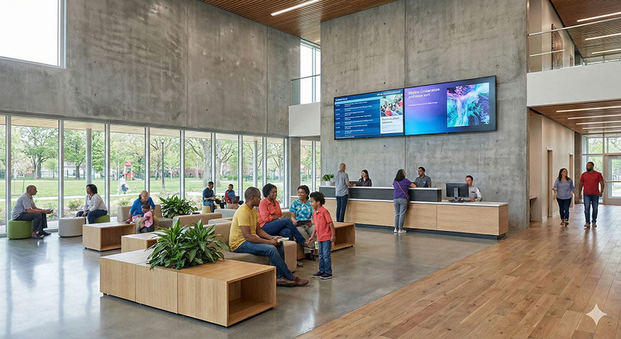 Smart displays for organizations